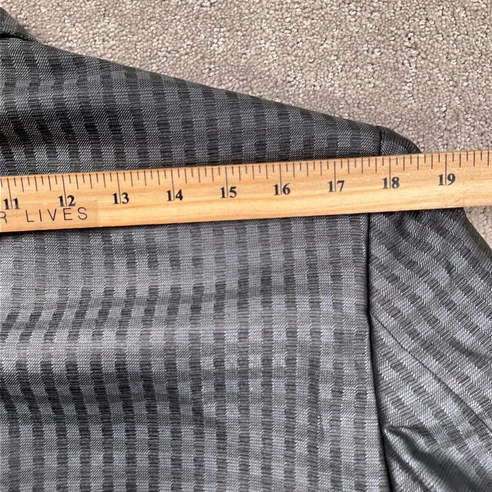 Bespoke Mens 40S Jacket and Vest Grey Check Texture Shimmer Formal Party 2pc Set